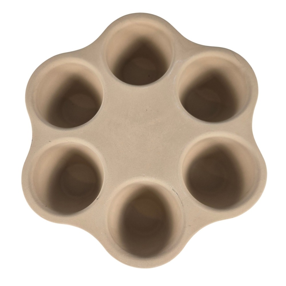 Pampered Chef 5124 Stoneware Egg Baker Muffin Pan 6 Cup USA